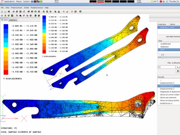 تحليل هندسي في FreeCAD يعرض عناصر مثلثية على نماذج فاتحة زجاجات